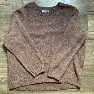 old navy brown sweater